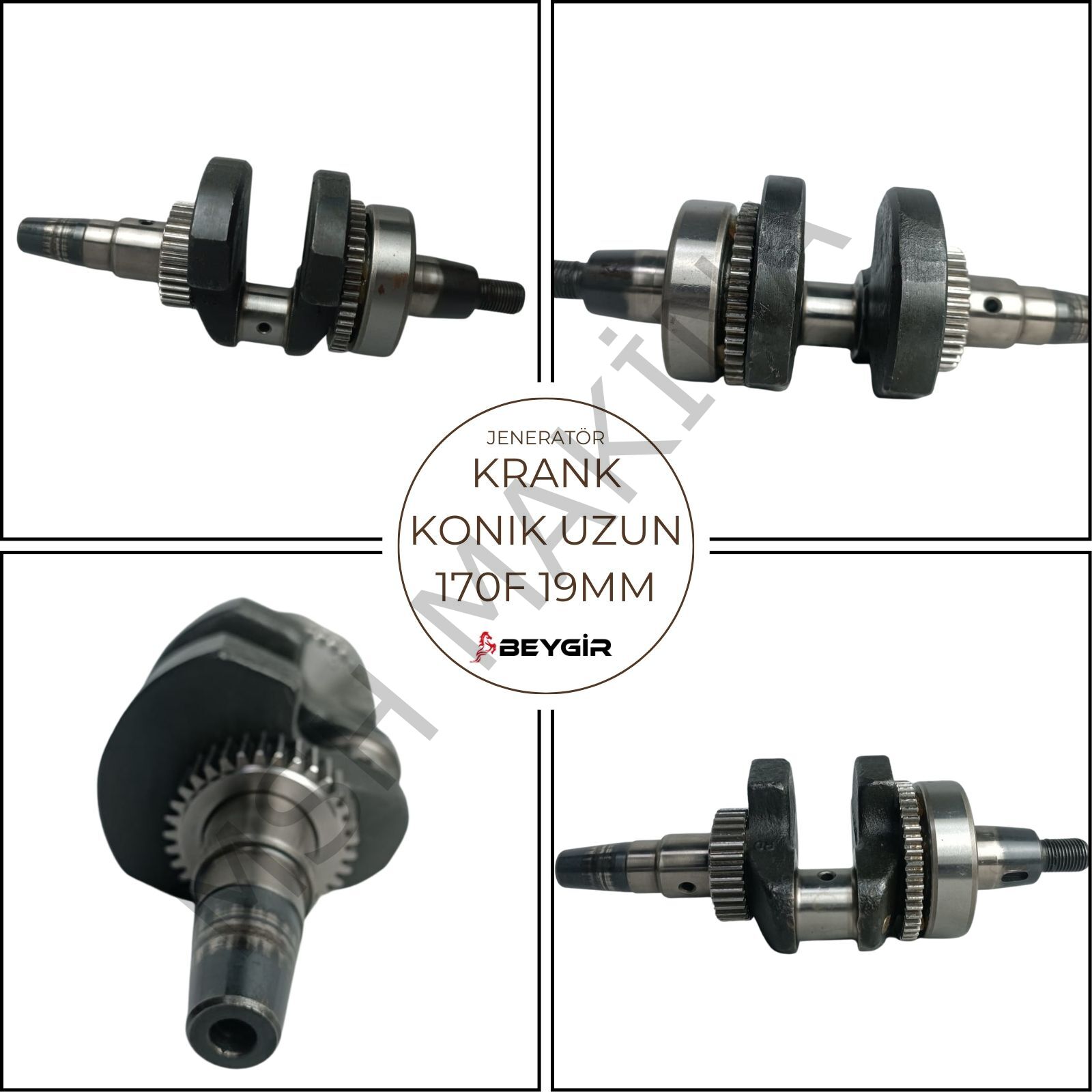 KRANK KONİK UZUN 170F19MM JENARATÖR
