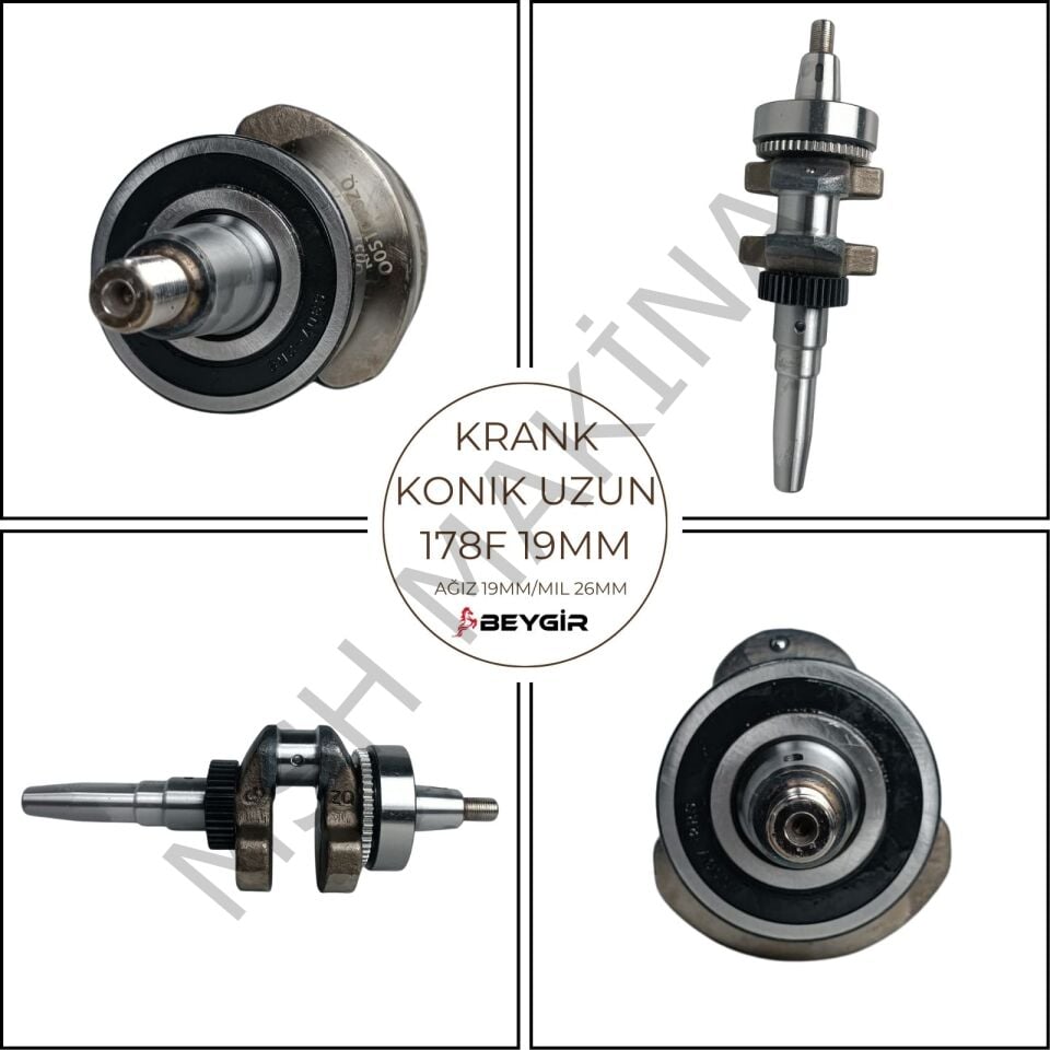 KRANK KONİK UZUN 178F19MM