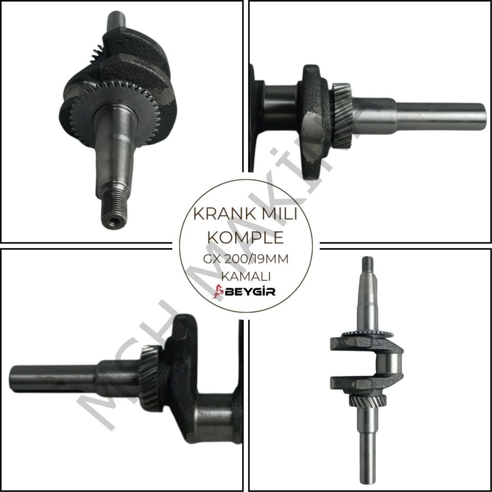 KRANK MİLİ KOMPLE GX200 / 19 mm KAMALI