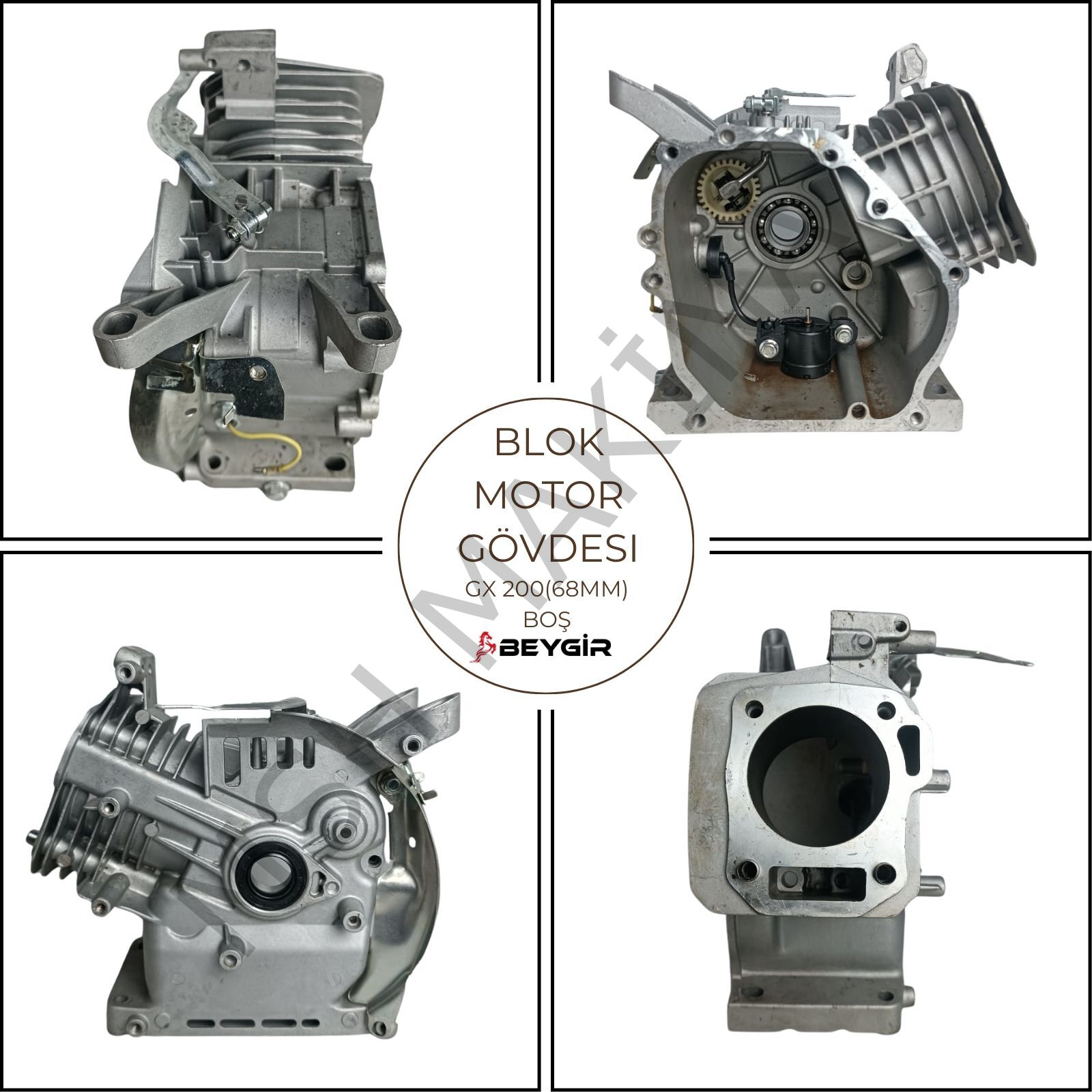 BLOK MOTOR GÖVDESİ GX 200 (68mm) BOŞ