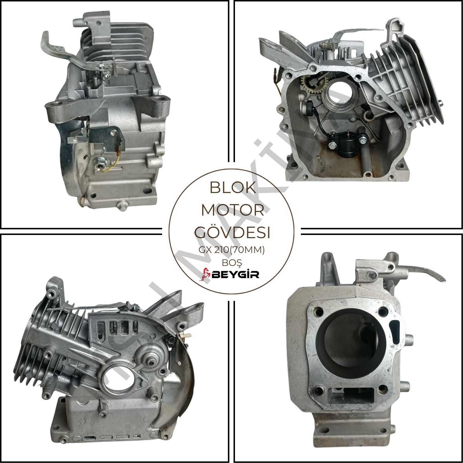BLOK MOTOR GÖVDESİ GX 210 (70mm) BOŞ