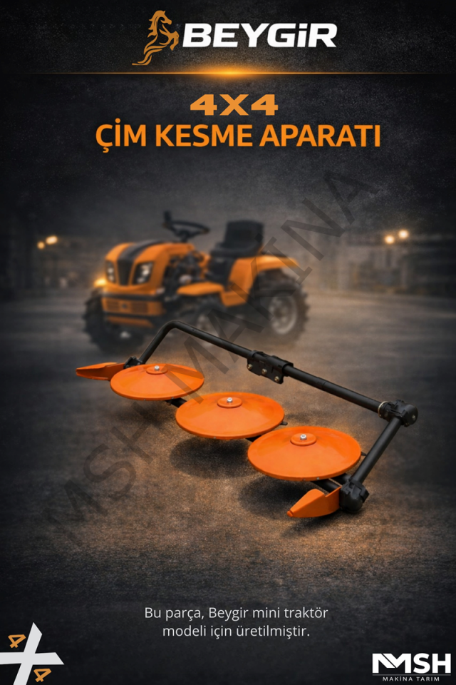 ÇİM KESME APARATI 4*4 SARI