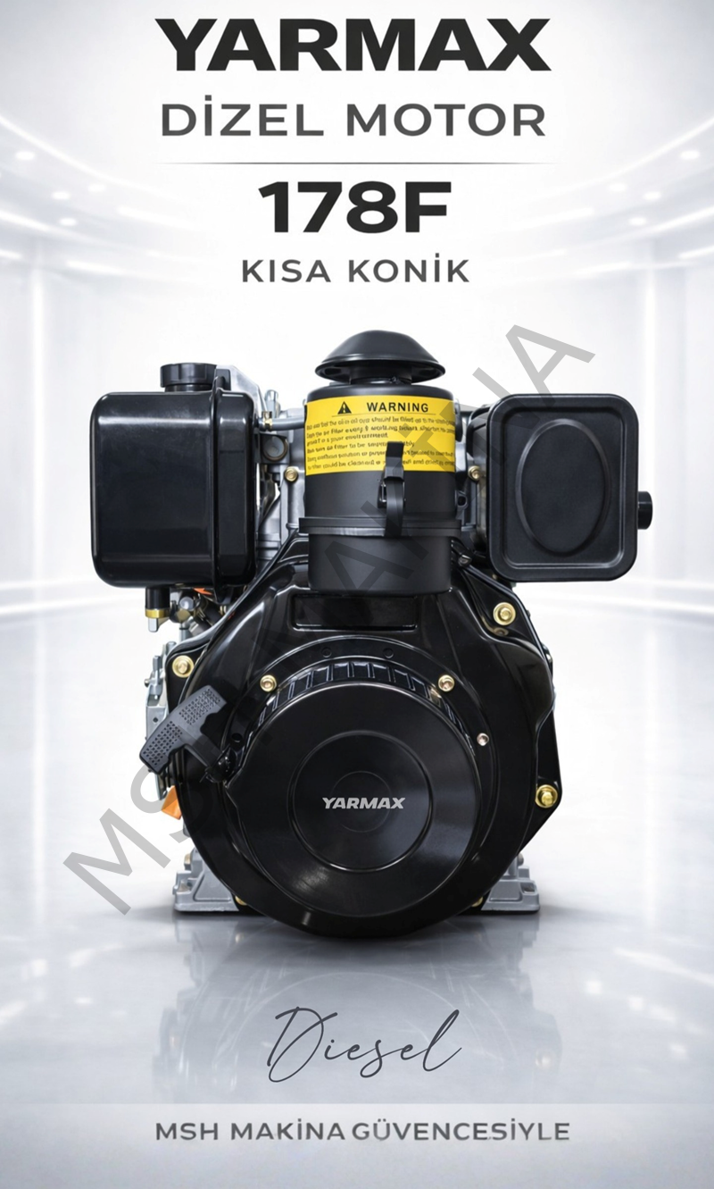 DİZEL KISA KONİK MOTOR 178 HP İPLİ