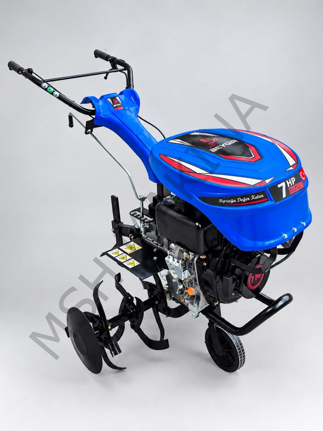 BEYGİR 3+1 DİZEL ÇAPA MAKİNESİ 7 HP 296 CC (MAVİ)